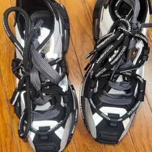 Dolce & Gabbana Black and White Athletic Shoes